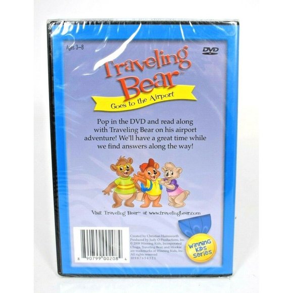 Traveling Bear Goes to the Airport Appreciating Others Read Along 2008 DVD New - Picture 2 of 2